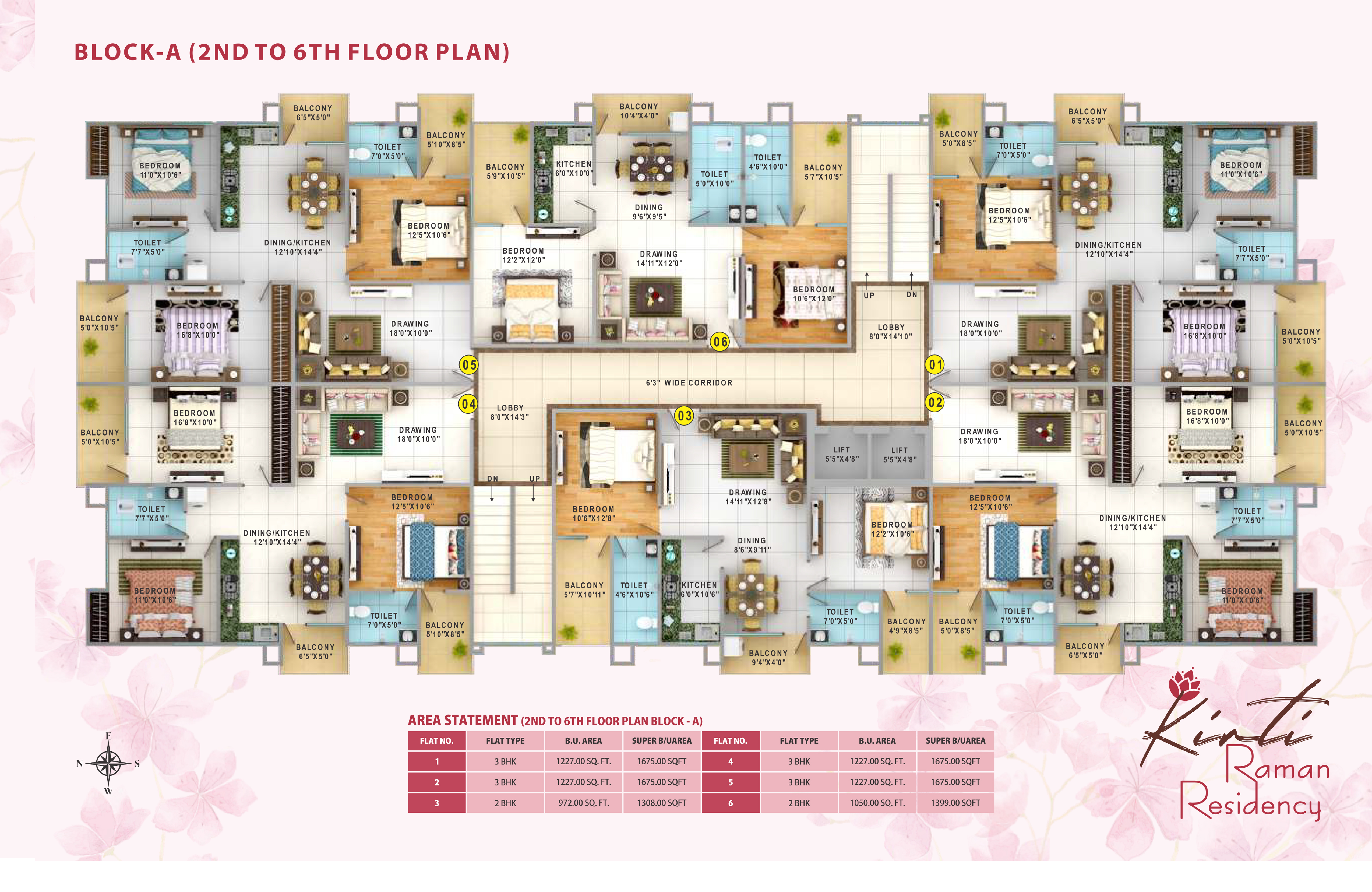 Kirti Raman Residency Floor plan